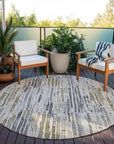 LOOMLAN Rugs Caelira Brown Washable Indoor-Outdoor Rug