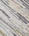 LOOMLAN Rugs Caelira Brown Washable Indoor-Outdoor Rug