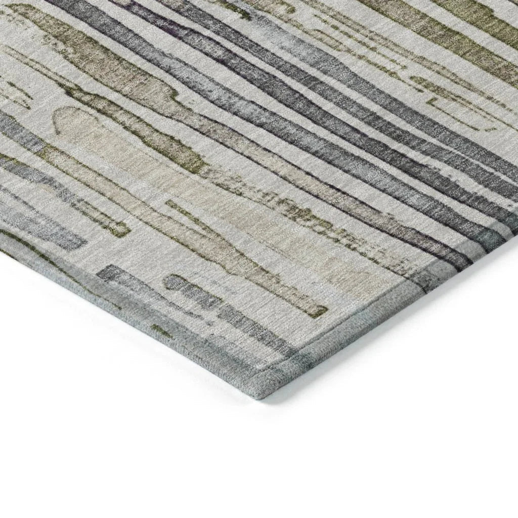 LOOMLAN Rugs Caelira Brown Washable Indoor-Outdoor Rug