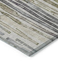 LOOMLAN Rugs Caelira Brown Washable Indoor-Outdoor Rug