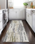 LOOMLAN Rugs Caelira Brown Washable Indoor-Outdoor Rug