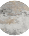 LOOMLAN Rugs Caelius Ivory Washable Indoor-Outdoor Rug
