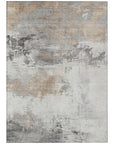 LOOMLAN Rugs Caelius Ivory Washable Indoor-Outdoor Rug