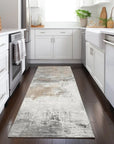 LOOMLAN Rugs Caelius Ivory Washable Indoor-Outdoor Rug