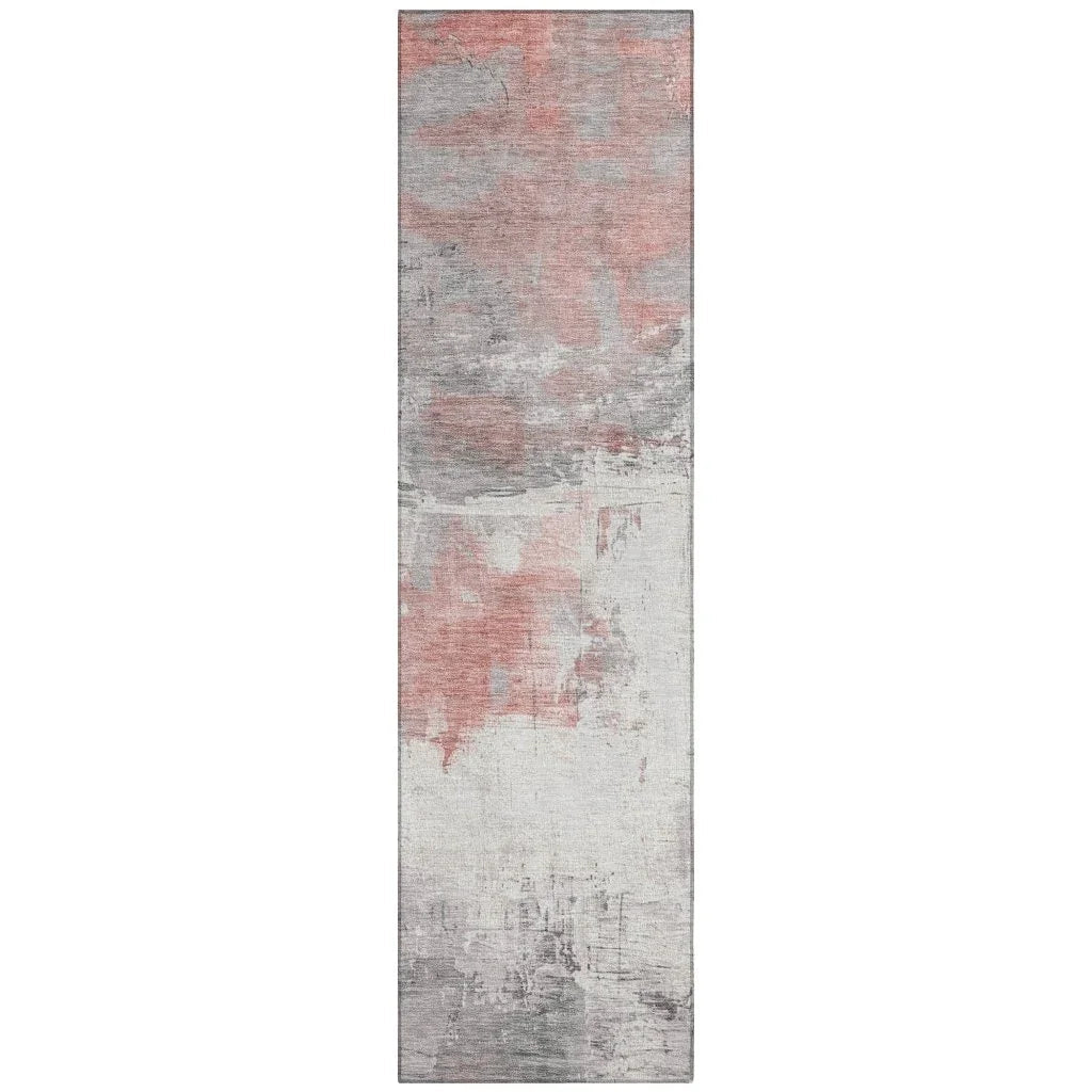 LOOMLAN Rugs Caelius Orange Washable Indoor-Outdoor Rug