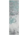LOOMLAN Rugs Caelius Teal Washable Indoor-Outdoor Rug