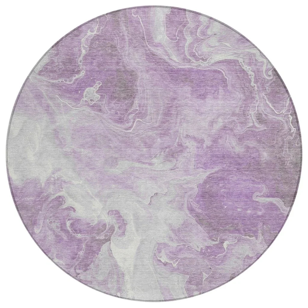 LOOMLAN Rugs Caelor Purple Washable Indoor-Outdoor Rug