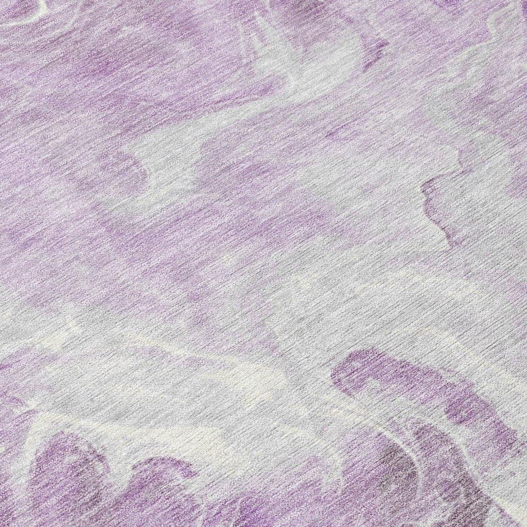 LOOMLAN Rugs Caelor Purple Washable Indoor-Outdoor Rug