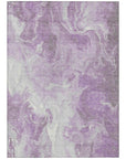 LOOMLAN Rugs Caelor Purple Washable Indoor-Outdoor Rug