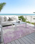 LOOMLAN Rugs Caelor Purple Washable Indoor-Outdoor Rug