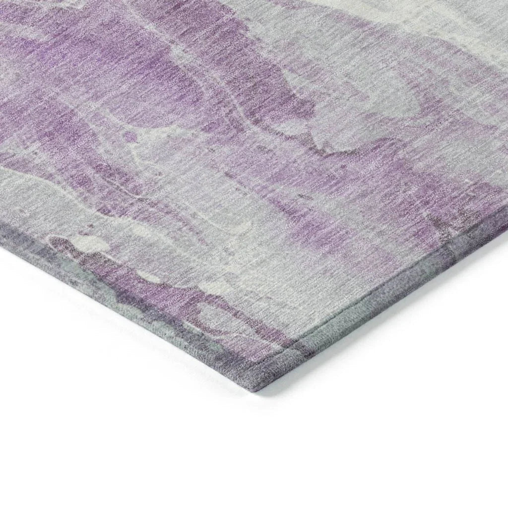 LOOMLAN Rugs Caelor Purple Washable Indoor-Outdoor Rug