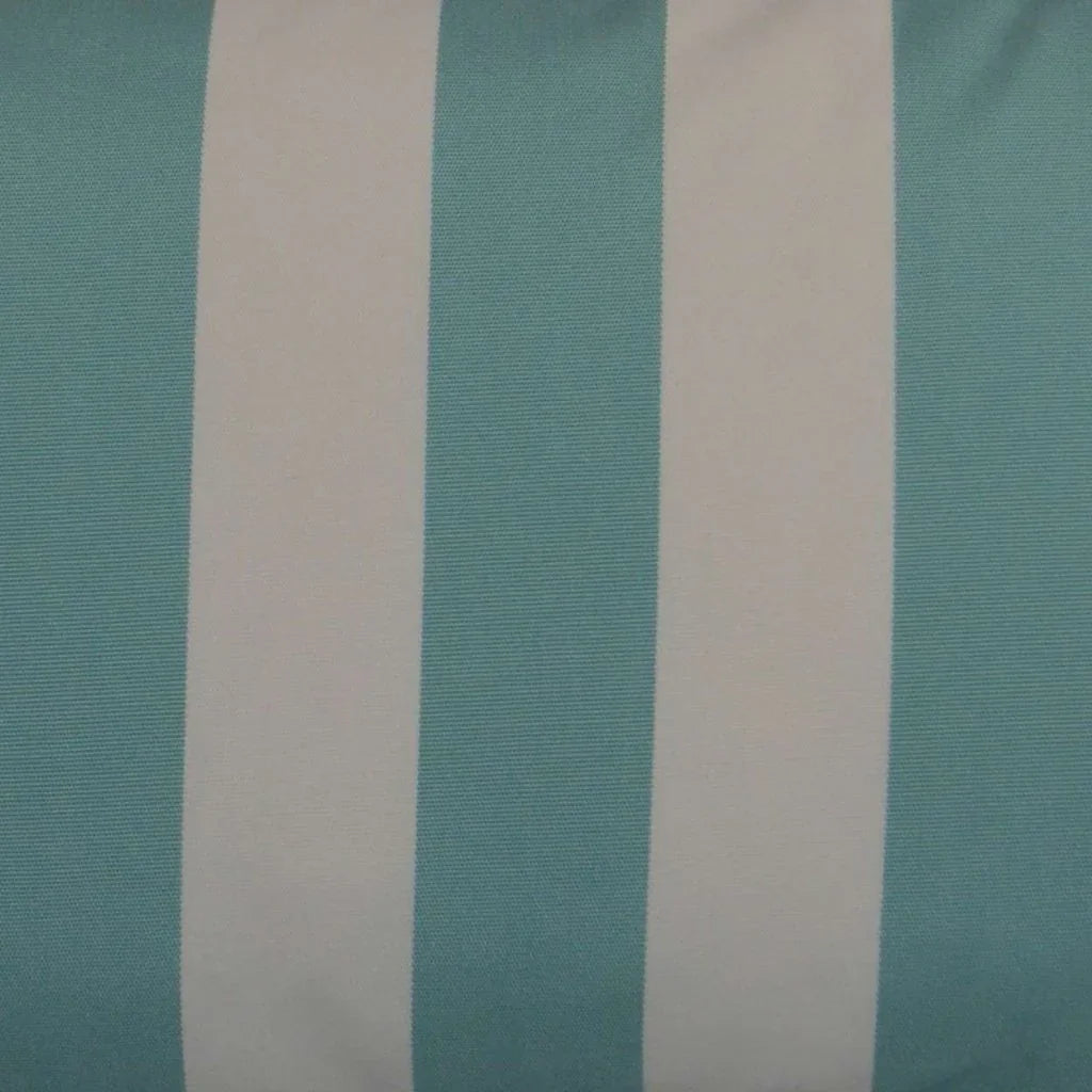 D.V. Kap Cafe Stripe Aqua Outdoor Lumbar Pillow