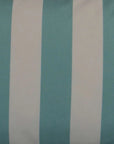 D.V. Kap Cafe Stripe Aqua Outdoor Lumbar Pillow