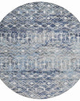LOOMLAN Rugs Calandria Blue Washable Indoor-Outdoor Rug