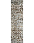 LOOMLAN Rugs Calandria Brown Washable Indoor-Outdoor Rug