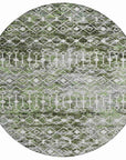 LOOMLAN Rugs Calandria Green Washable Indoor-Outdoor Rug