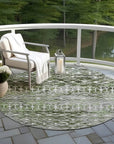 LOOMLAN Rugs Calandria Green Washable Indoor-Outdoor Rug