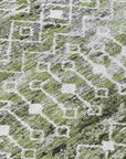 LOOMLAN Rugs Calandria Green Washable Indoor-Outdoor Rug