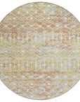 LOOMLAN Rugs Calandria Orange Washable Indoor-Outdoor Rug