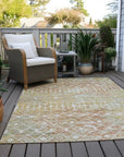 LOOMLAN Rugs Calandria Orange Washable Indoor-Outdoor Rug