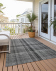 Calm Mirage Grey Washable Indoor-Outdoor Rug