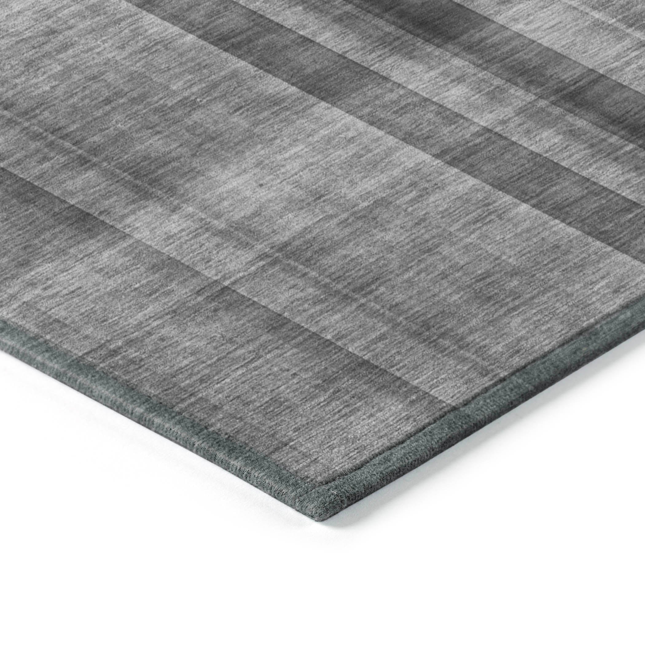 Calm Mirage Grey Washable Indoor-Outdoor Rug