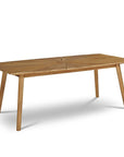 Cambria Rectangular Teak Outdoor Dining Table-Outdoor Dining Tables-HiTeak-LOOMLAN