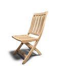 Cambria Teak Outdoor Folding Chair-Outdoor Lounge Chairs-HiTeak-LOOMLAN