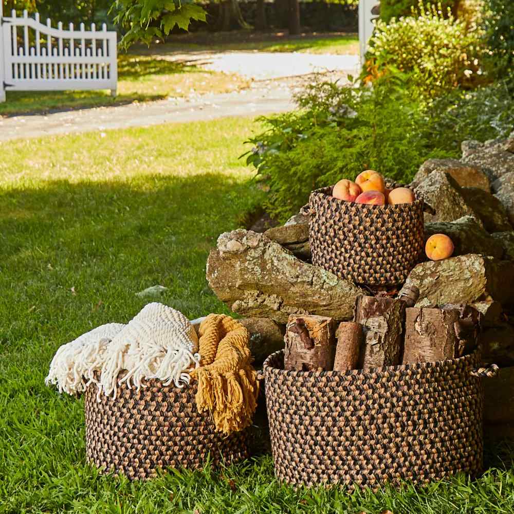 Camden Braided Handmade Outdoor Basket 3PC -- view 2