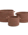 Camden Braided Handmade Outdoor Basket 3PC -- view 4