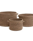 Camden Braided Handmade Outdoor Basket 3PC