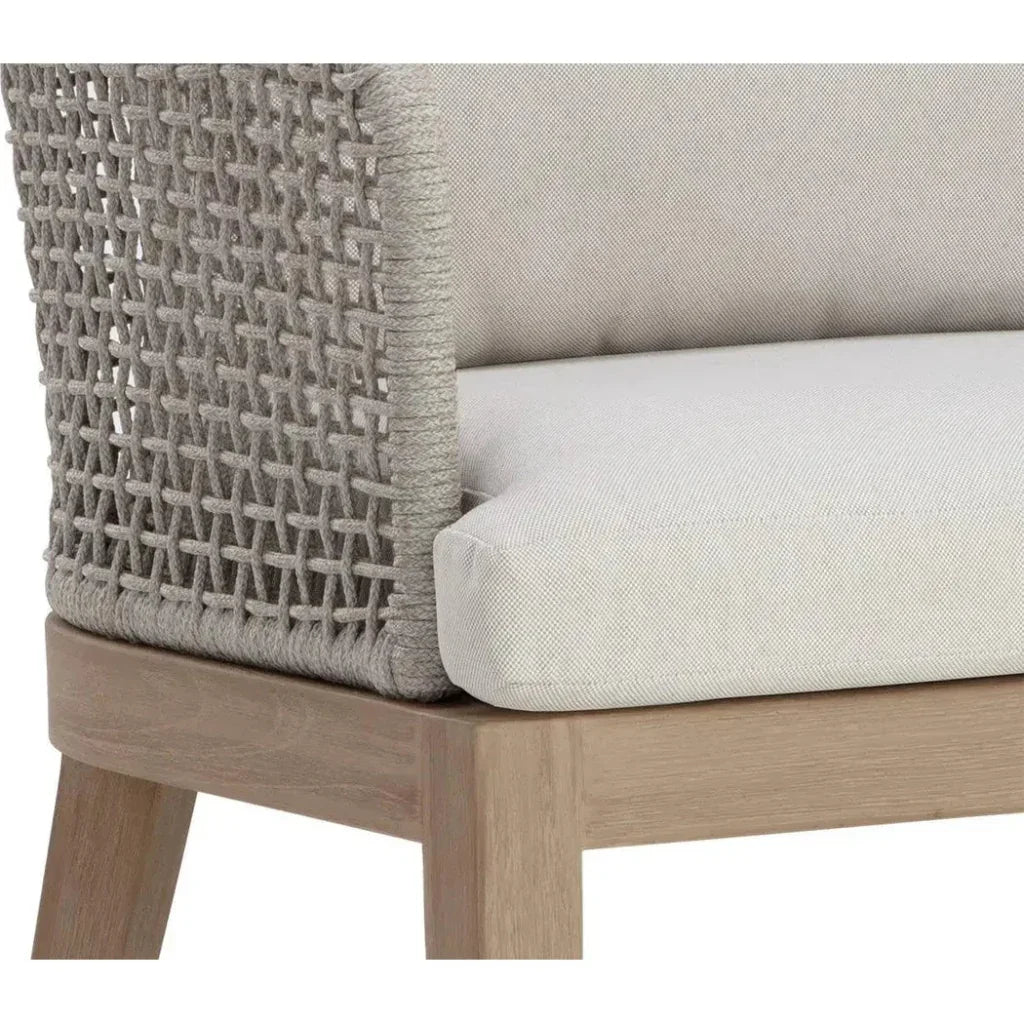 Capri Fabric Outdoor Dining Armchair-Outdoor Dining Chairs-SUNPAN-LOOMLAN