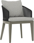 Capri Fabric Outdoor Dining Armchair-Outdoor Dining Chairs-SUNPAN-Smoke Grey-Copacabana Marble-LOOMLAN