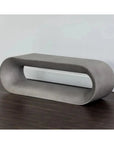 Capsule Concrete Outdoor Backless Bench-Outdoor Benches-SUNPAN-LOOMLAN