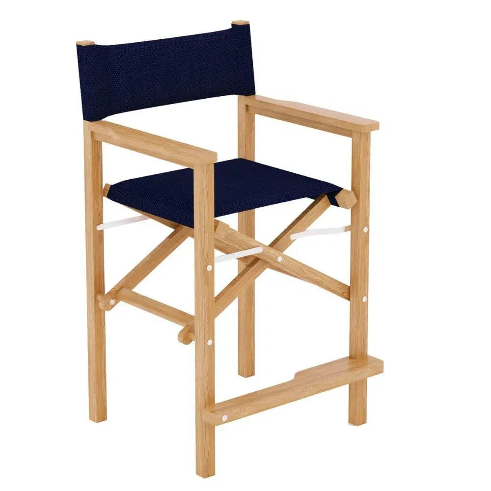 HiTeak Captain Teak Outdoor Bar Armchair