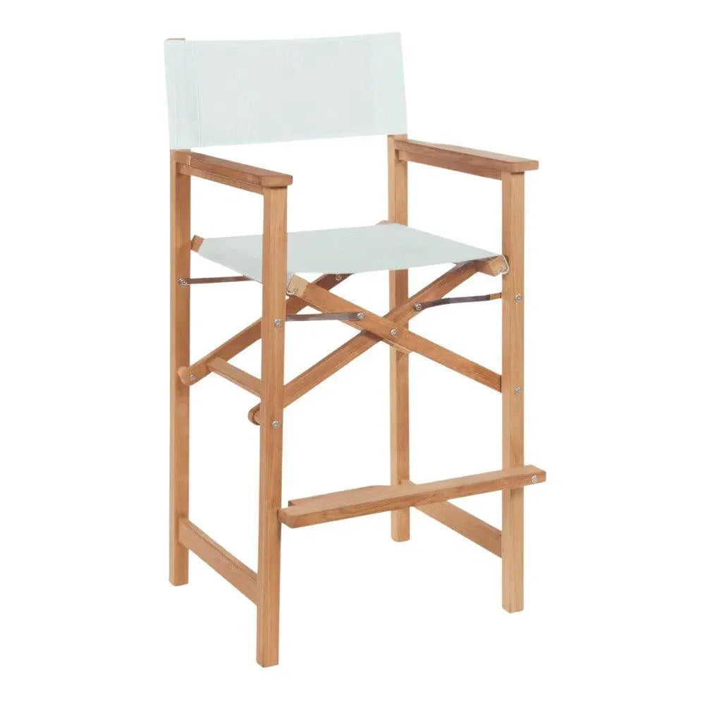 HiTeak Captain Teak Outdoor Bar Armchair