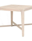 Carmel Outdoor Square Counter Table Gray Teak-Outdoor Counter Tables-Essentials For Living-LOOMLAN