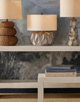 Carson Ivory Terrazzo Outdoor Console Table