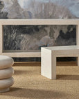 Carson Ivory Terrazzo Outdoor Console Table