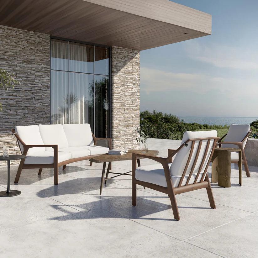 Castelle Castelle Berkeley Crescent Curved Outdoor Loveseat Deep