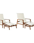 Castelle Castelle Berkeley Padded Sling Chair Ottoman 2 PC Set