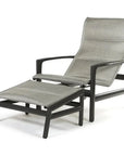 Castelle Castelle Berkeley Padded Sling Chair Ottoman 2 PC Set