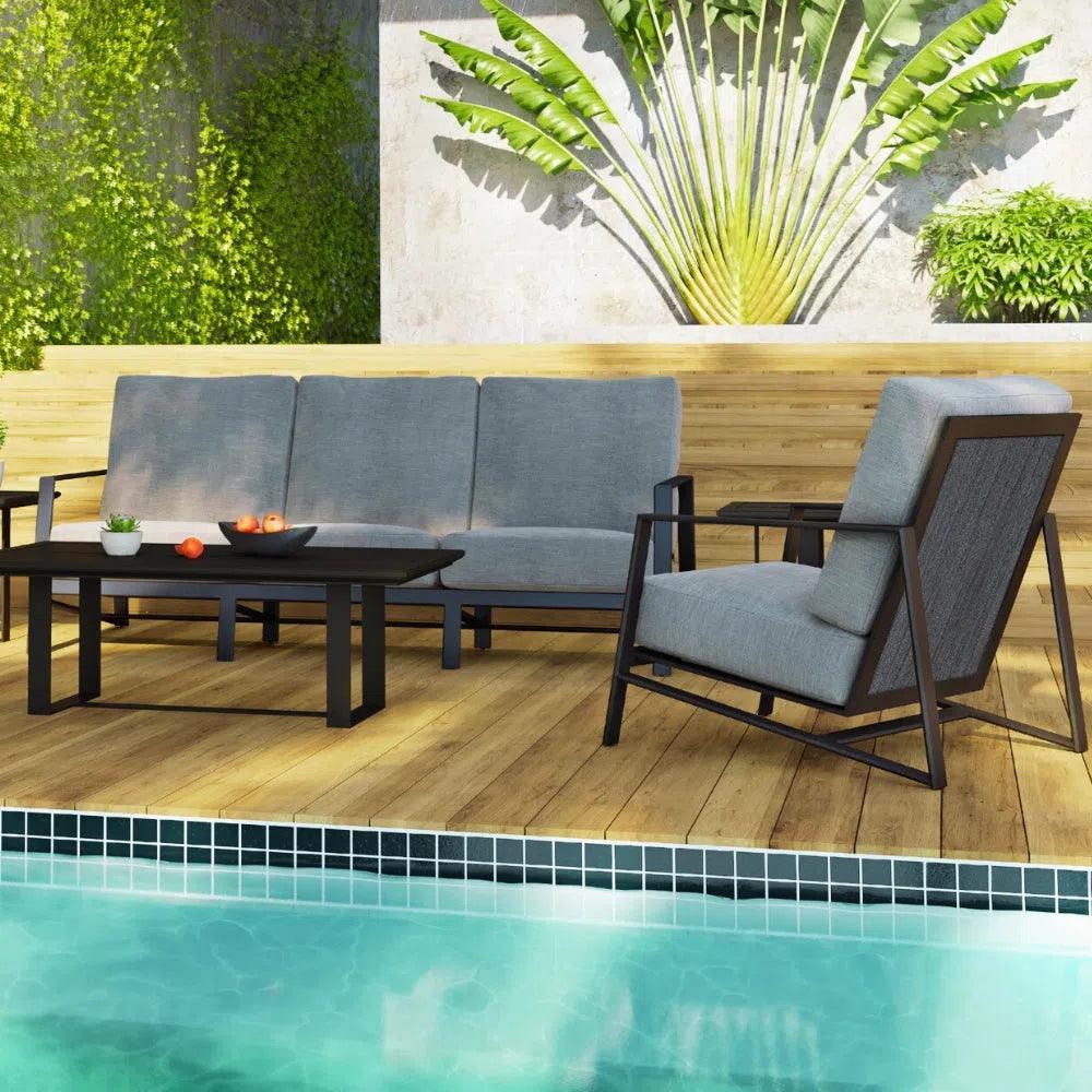 Castelle Castelle aAluminum Rectangular Coffee Table