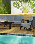 Castelle Castelle aAluminum Rectangular Coffee Table