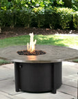 Nature's Wood Round Firepit Table Live Edge Top