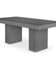 Cement Outdoor Dining Table Grey-Outdoor Dining Tables-Moe's Home-LOOMLAN