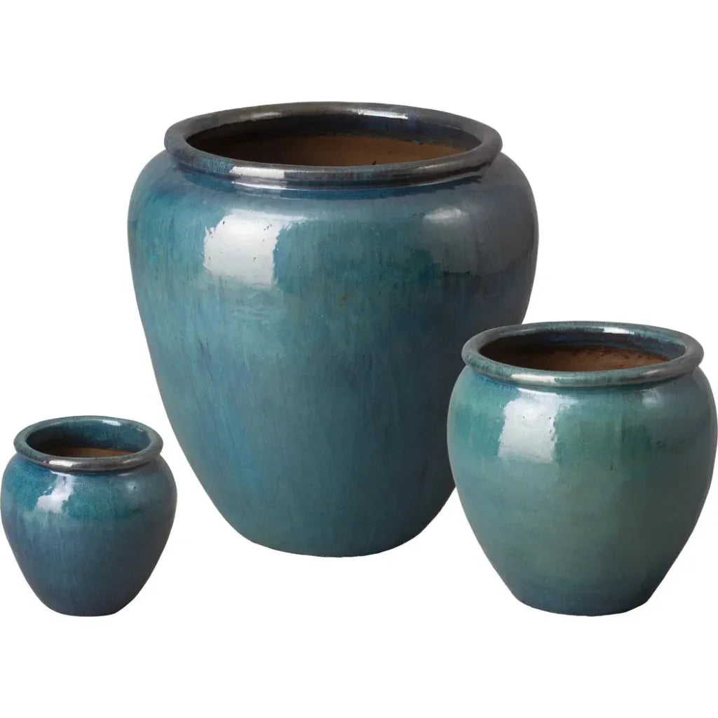 Ceramic Round Planter - LOOMLAN - Emissary - Planters