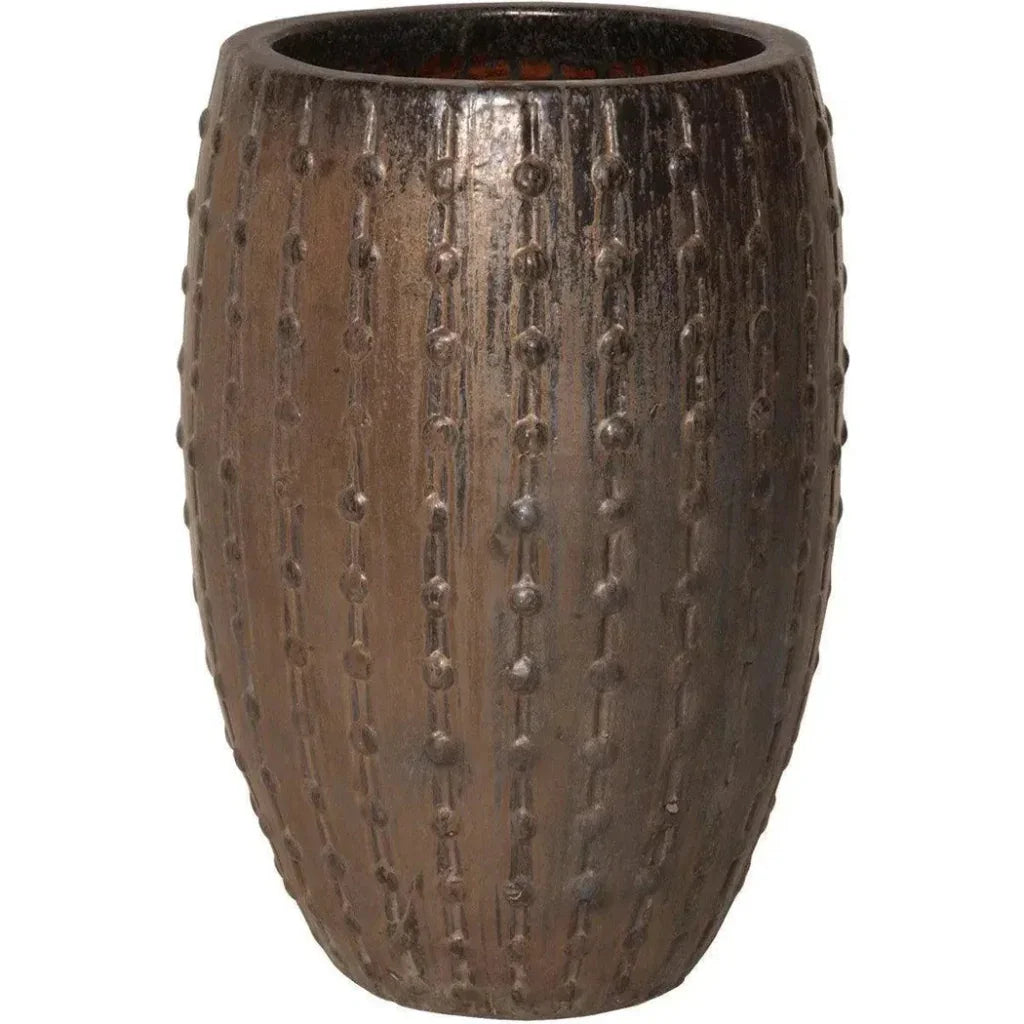 Emissary Ceramic Round Studded Planter