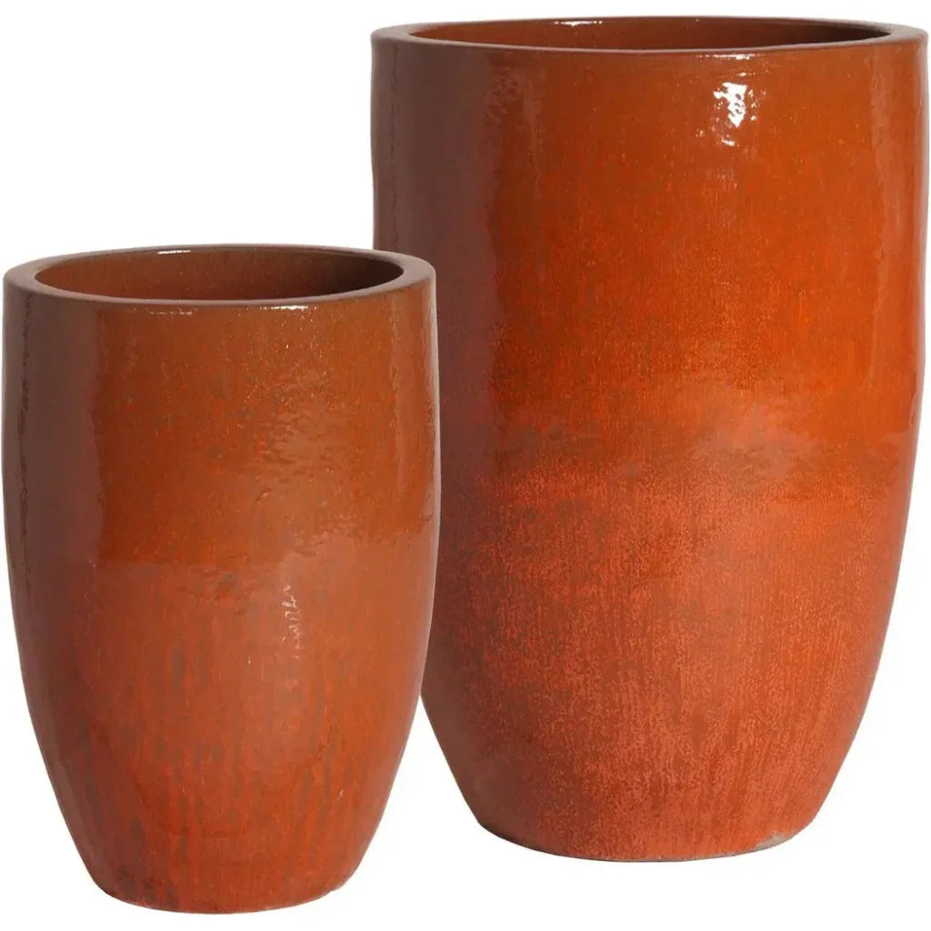 Emissary Ceramic Round Tall Planter