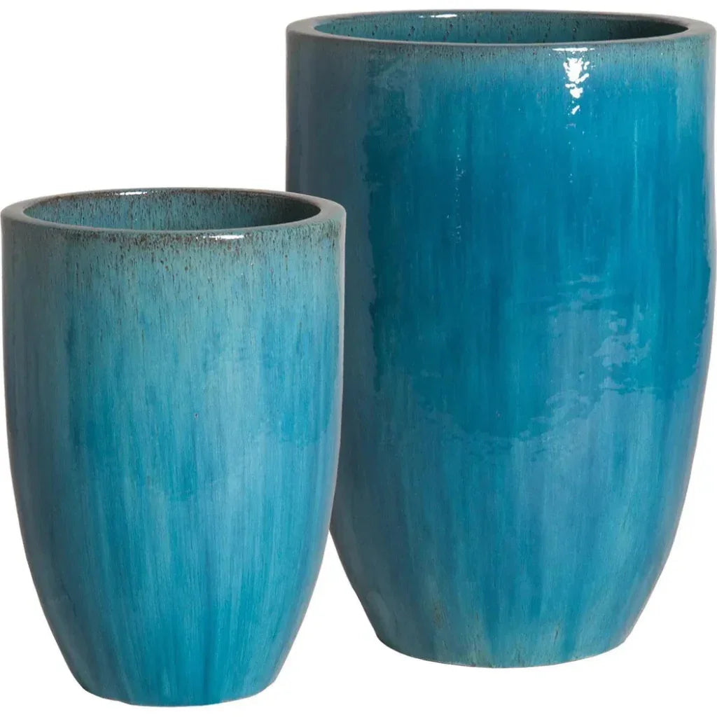 Emissary Ceramic Round Tall Planter
